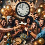DALL·E 2023-12-31 09.01.04 - A New Years Eve celebration scene with a group of diverse people toasting with beer. The setting is festive and welcoming, adorned with balloons, str.png